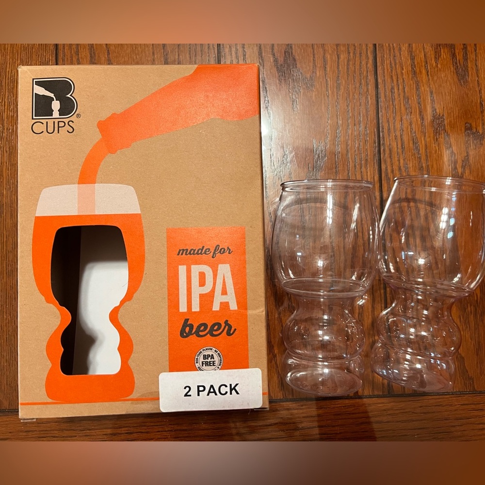 Lot of (8) plastic beer cups for outdoors/travel B Cups Fermented Reality - Picture 3 of 10